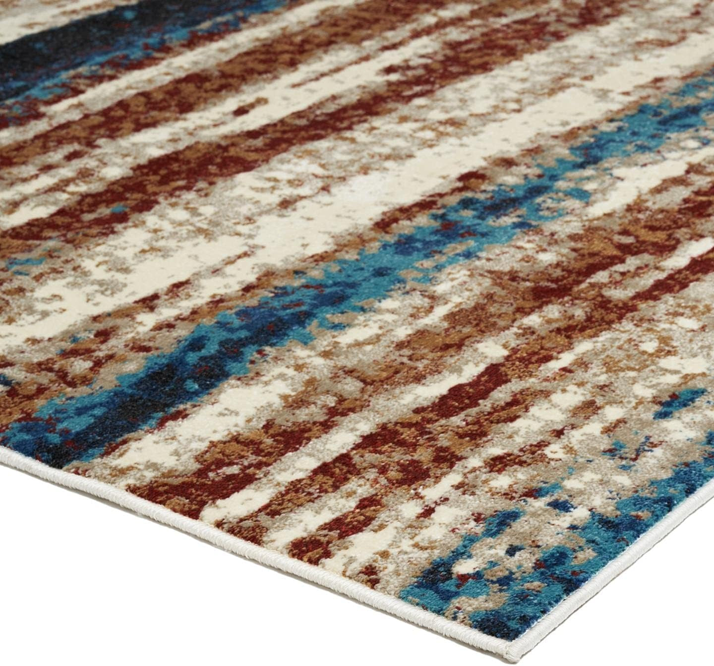 Lagos Collection 7501 Passion 5X7 Abstract Area Rug