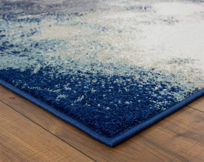 Beverly Collection 8445 Blue 2X3 Modern Area Rug