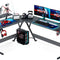 L Shaped Gaming Desk 66 Inch, Gaming Computer Desk L Shape with Carbon Fiber Surface, Gamer Desk Gaming Table with Monitor Shelf, Cup Holder & Headphone Hook, Black