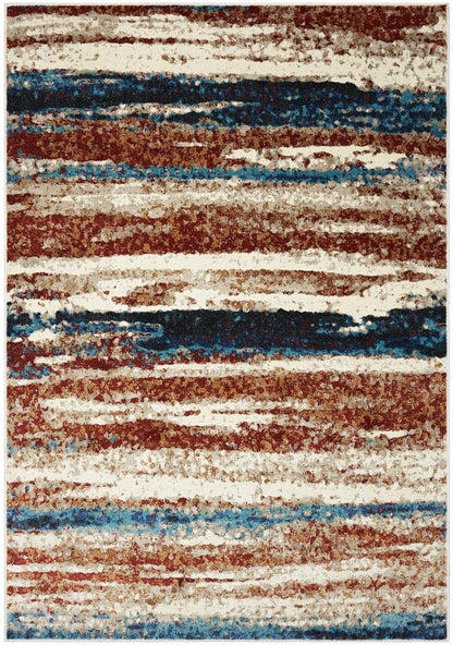 Lagos Collection 7501 Passion 5X7 Abstract Area Rug